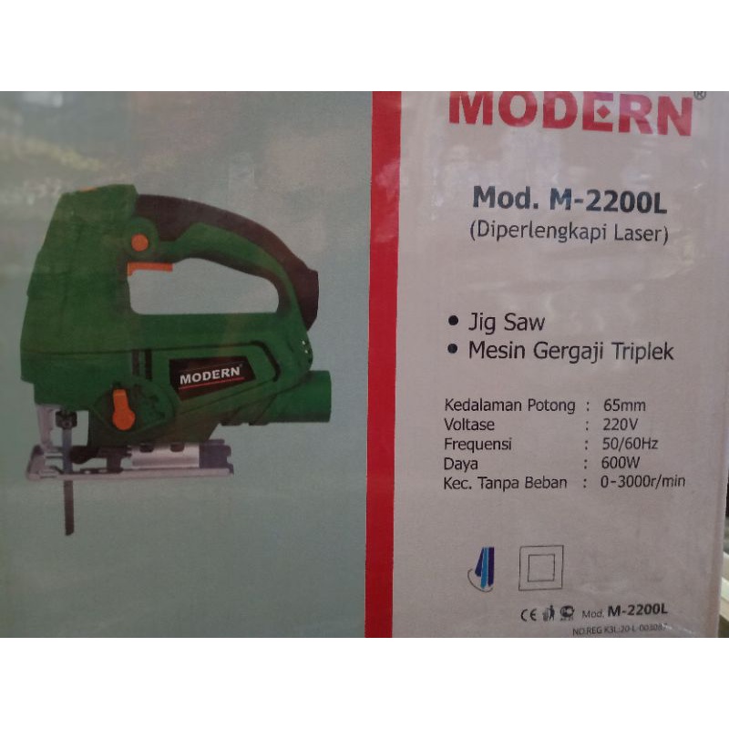 Jigsaw Modern 2200L(Diperlengkapi dengan laser)