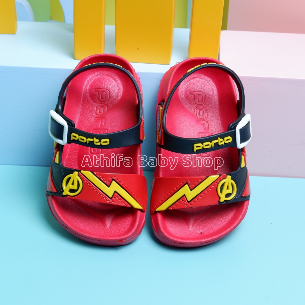 Sepatu Sandal Anak Laki-laki Lelaki Usia 6 Bulan 1 2 3 Tahun Sendal Baim Gunung Karet Balita Prewalker Bayi Cowok -1029T-