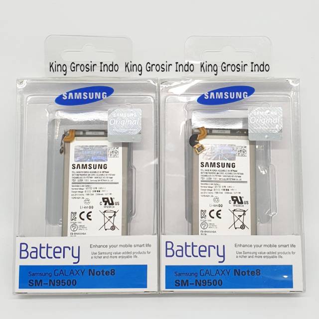 dc88 - Baterai Samsung Galaxy Note8 N9500 Note 8 N950 N 9500 Original SEIN 100% Battery Batere Batre