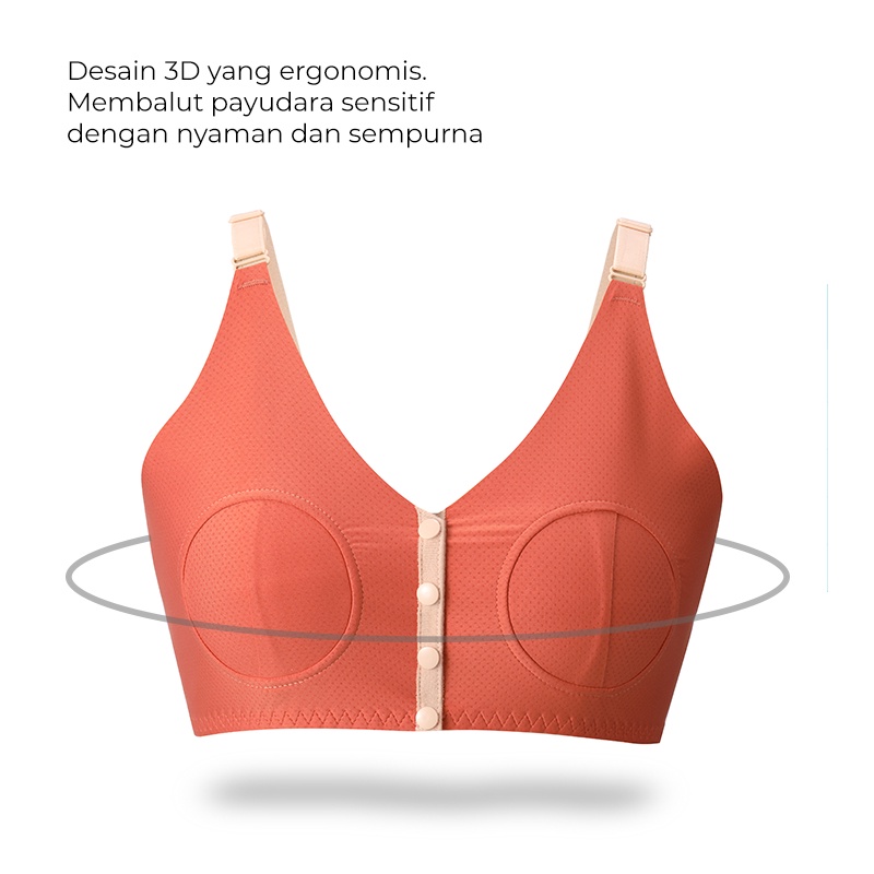 Bra Menyusui &amp; Hamil | MOOIMOM Basic Front Buckle Hands Free Pumping Bra