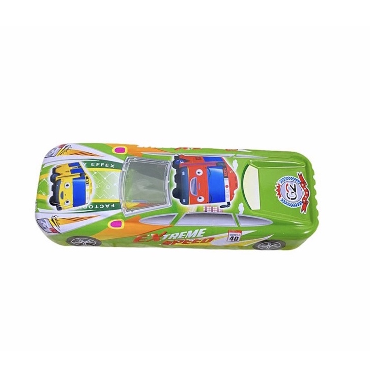 PENCIL CASE - TEMPAT PENSIL KALENG MOBIL BESAR 2 TINGKAT IRONMAN AVENGERS CAPTAIN AMERICA SPIDERMAN CARS SUPERMAN DORAEMON - PAKET ALAT TULIS SEKOLAH LENGKAP-2