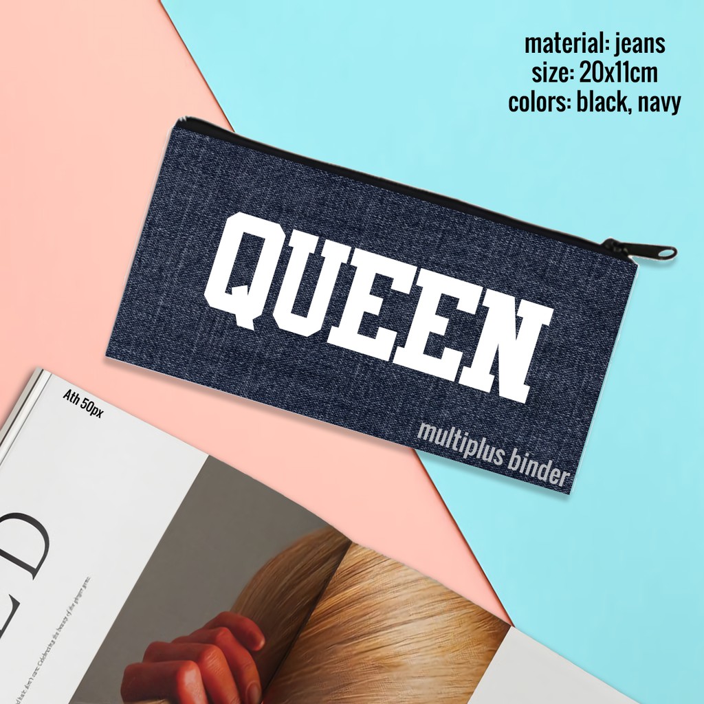 

Pencil Case Jeans / Tempat Pensil Jeans / Kotak Pensil Jeans Tumblr Queen
