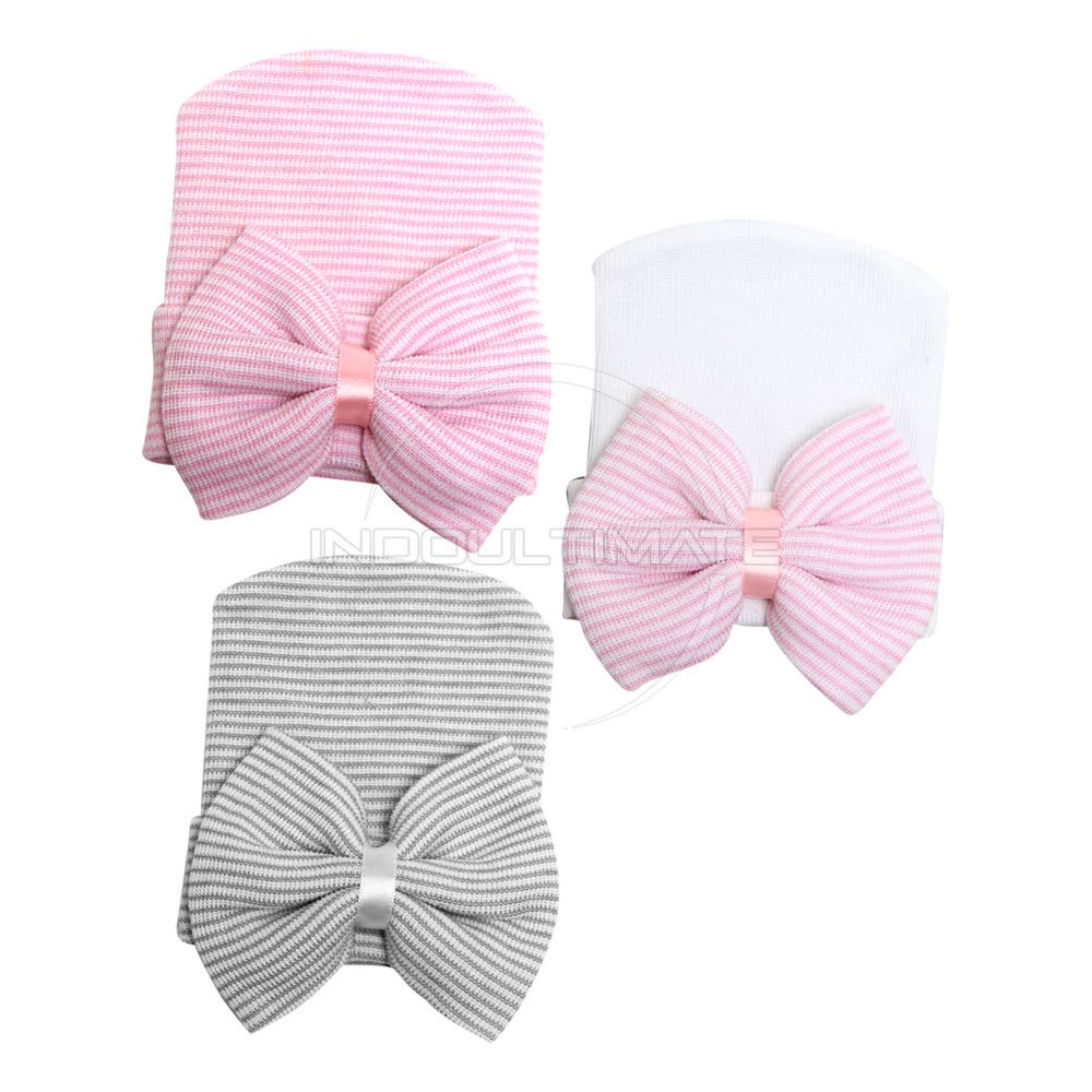 1Pcs Topi Rajut Pita Bayi Perempuan Newborn BH-194 Topi Kupluk Rajut Bayi Cewek Perempuan Topi Kupluk Bayi Lucu Perlengkapan Bayi Topi Anak Topi Rajut Anak Perlengkapan Anak Penutup Kepala