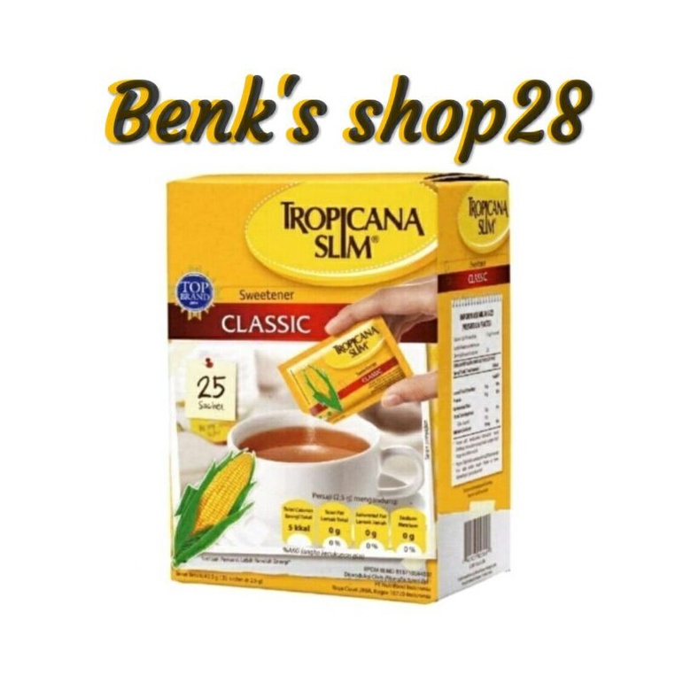 

Tropicana Slim Sweetener Classic 25's Gula Rendah Kalori