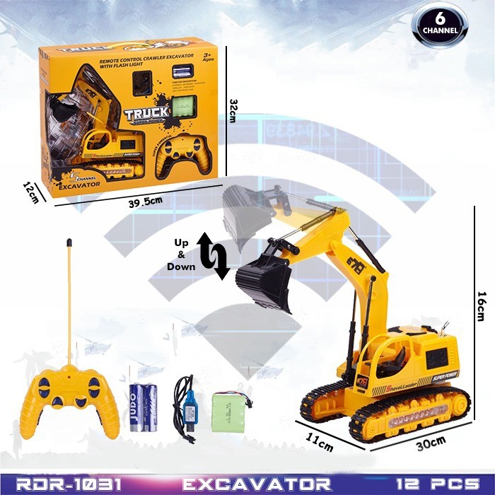 GROSIR RDR1031 RC Excavator Mainan Anak Mobil Remote Control RADAR