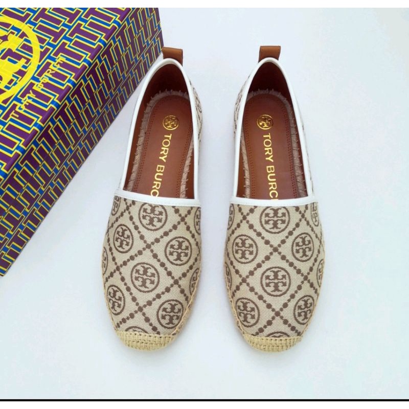 Tory Burch Color Matching Simple And Comfortable Esparadrille One - Pedal Fisherman Shoes STB20-111