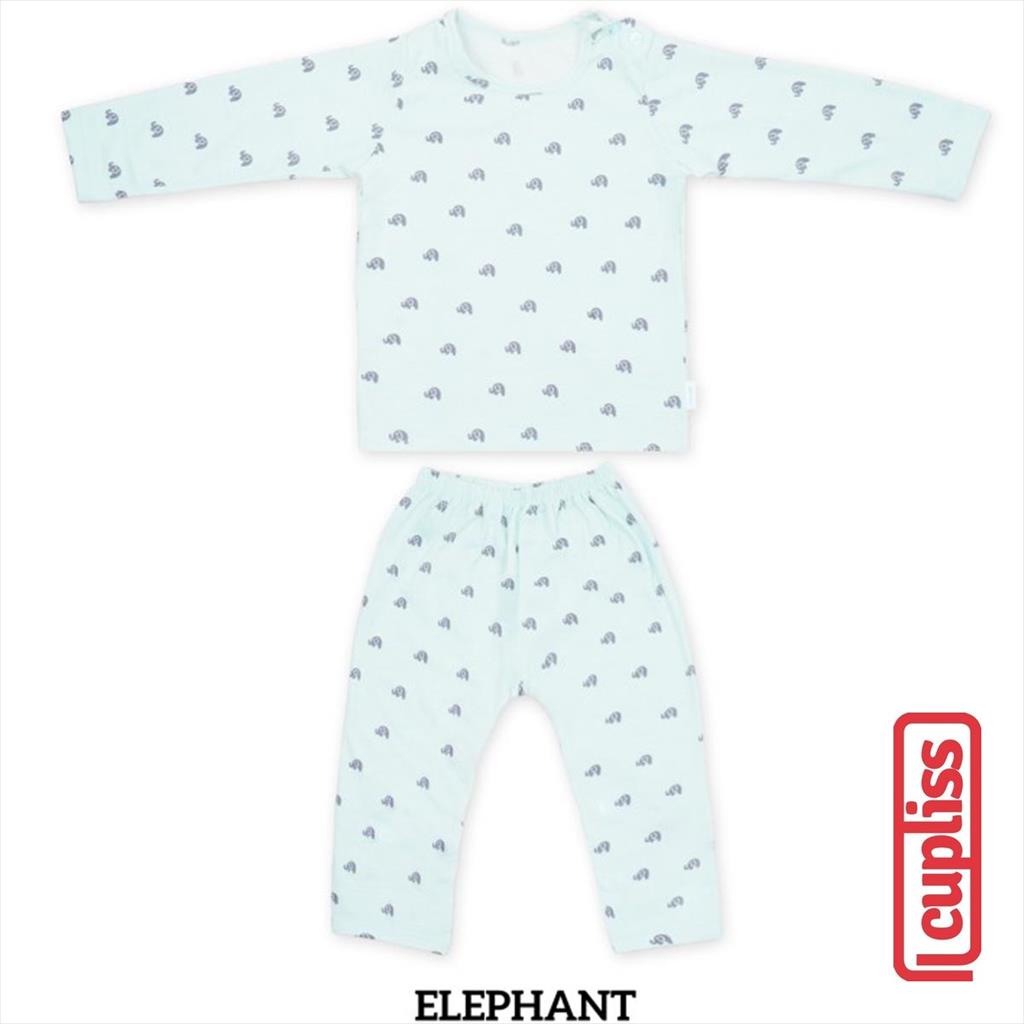 Elephant Little Palmerhaus Shoulder Button Long Sleeve