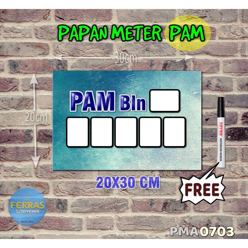 

Ferras Papan Meter Listrik PLN PAM motif Unik - Pastel 03