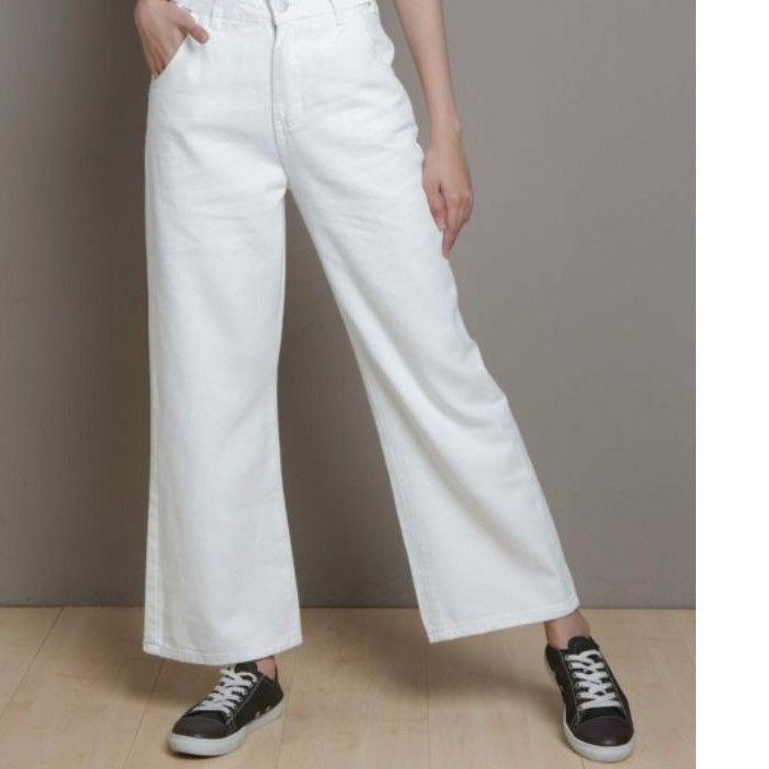 𝕲 (COD) CELANA WANITA BAWAHAN HIGHTWAIST MOCCA// KULOT JEANS CREAM// KULOT MOCCA ELEGAN//BEST SELLER