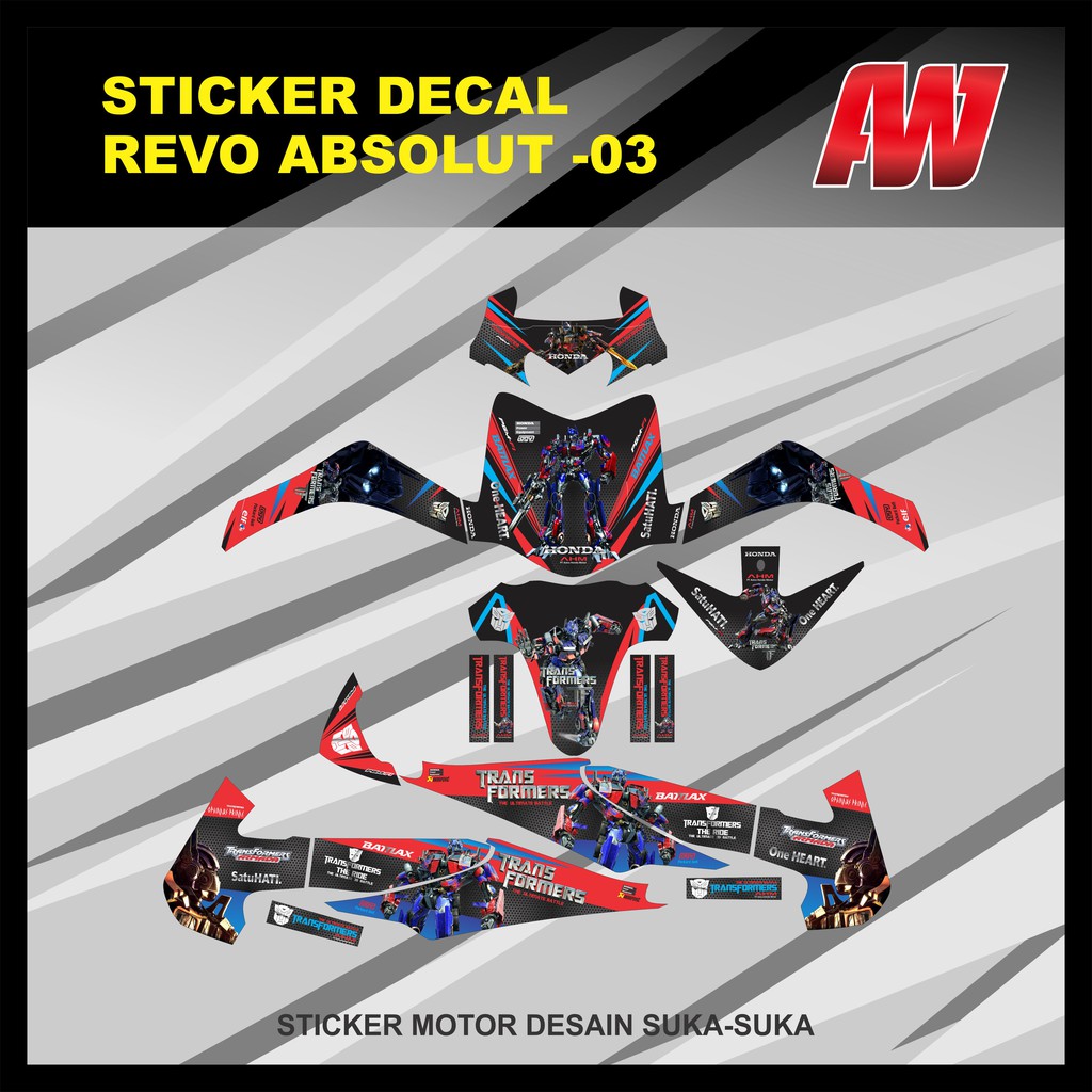 Sticker Decal Revo Absolut V03 Shopee Indonesia