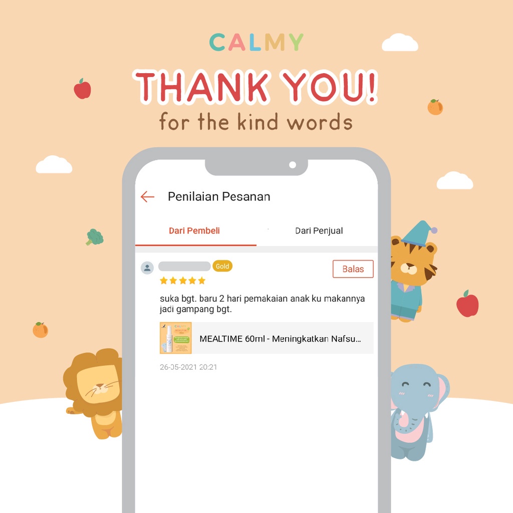 Calmy Mealtime - Minyak Balur Premium Untuk Membantu Menambah Nafsu Makan Anak dan Menyamankan Perut, Solusi Tanpa Obat