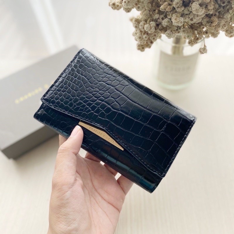 DOMPET WANITA IMPORT CK CNK FRONT FLAP WALLET ORI | Vente Gallery-2