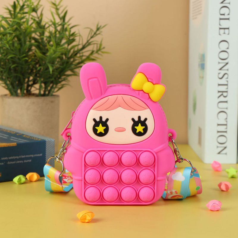 Tas pop it girl mini &amp; jumbo Muat Hp LED