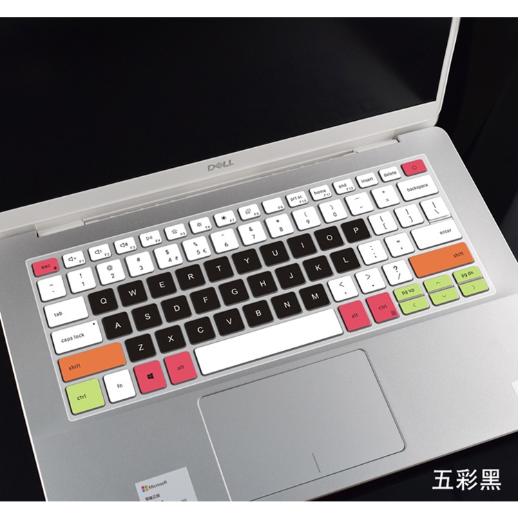 Dell Vostro  3400 14 Inch Notebook Keyboard Film 3405 3401 Computer Protection Film Cute for Inspiron5390，Inspiron5390/5391，5390，Inspiron5490/5493，Inspiron5498,Inspiron5000 FIT 14inch ,Inspiron7391，Inspiron7490, Latitude 3301-Multicolored black