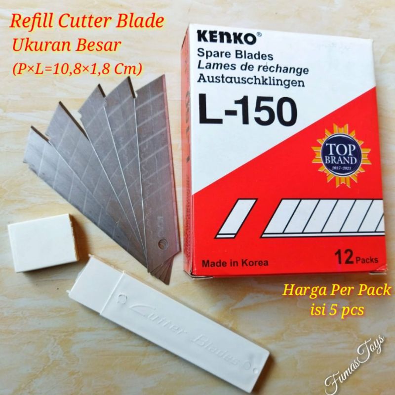 

Refill Cutter Blade Isi Cutter Ukuran Besar Kenko L-150 Isi Pisau Pemotong Kertas Ukuran Besar