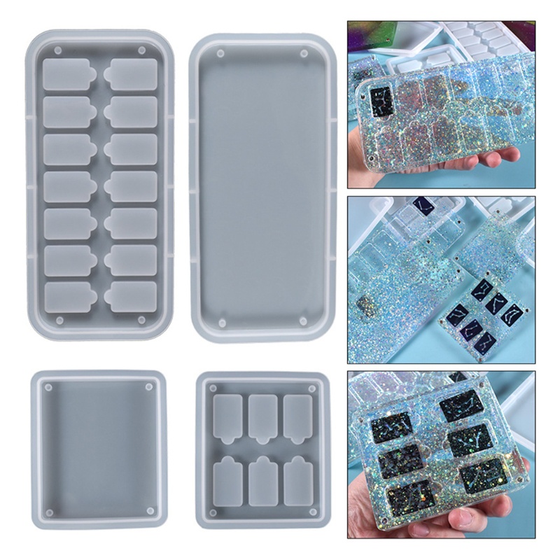 Siy Cetakan Memory Card 6 / 14 Sekat Bahan Silikon Untuk Kerajinan Tangan Diy
