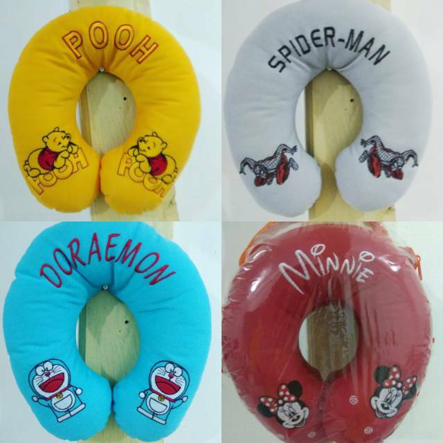 Bantal leher bulat travel boneka