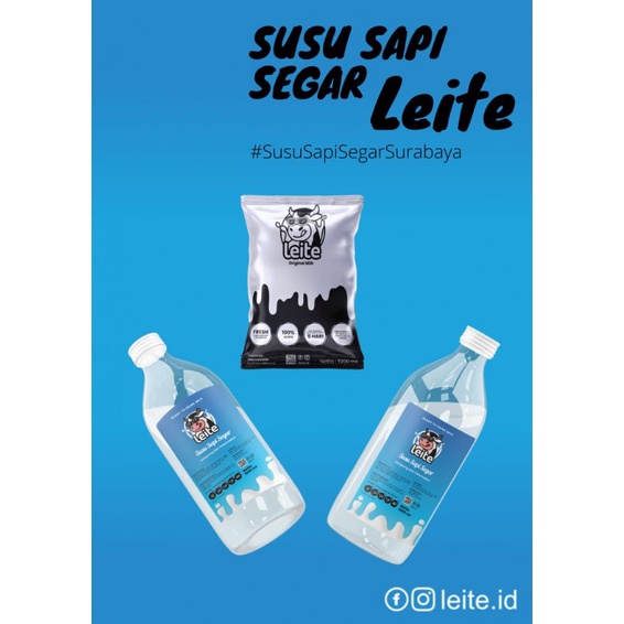 

Susu Sapi Segar Leite Original Siap minum 1000ml