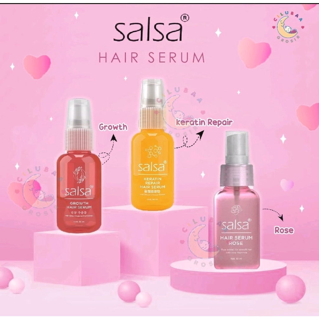 SALSA HAIR SERUM RAMBUT PERFUME SPRAY ROSE ( Bisa Untuk Hijab )