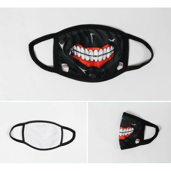 MK masker wajah anti debu motor kaneki ken tokyo ghoul dust mask