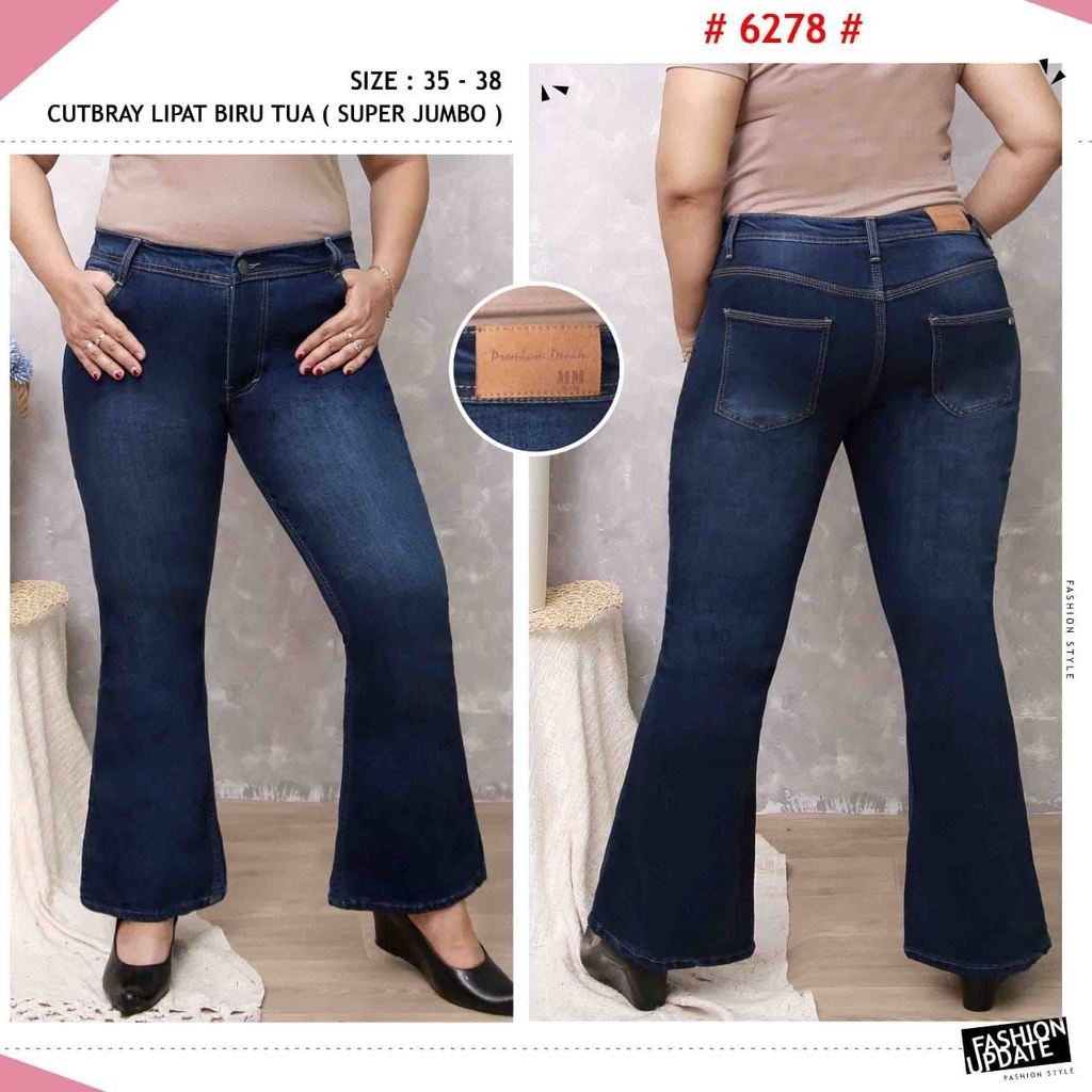 Celana Panjang Jeans Wanita Cutbray 27 28 29 30 31 32 33 34 35 36 37 38 Bisa Bayar Ditempat(COD)