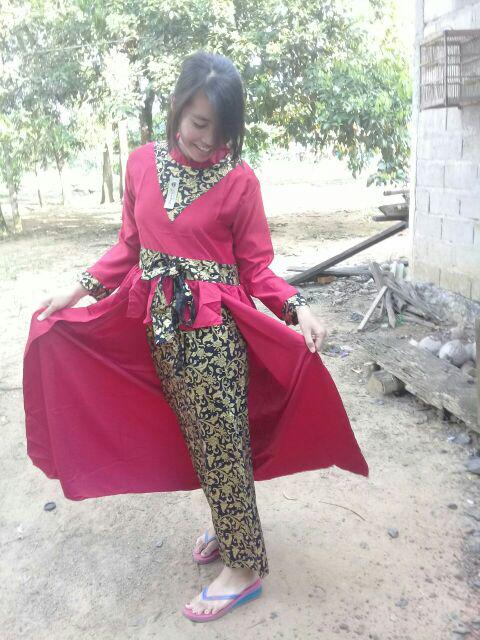 Sarimbit Batik Couple Terkini Princes Askana - Warna Merah, Tosca, Late, Hitam, Kuning - M L Xl