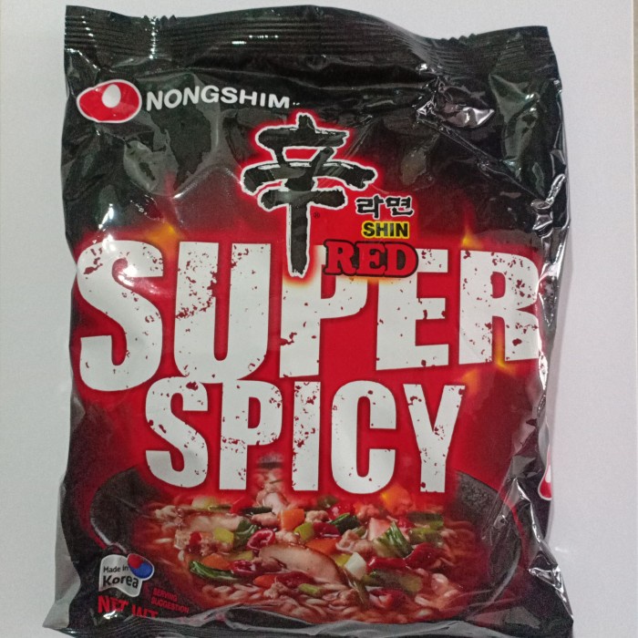 

impor-mie- shin ramen red super spicy -mie-impor.