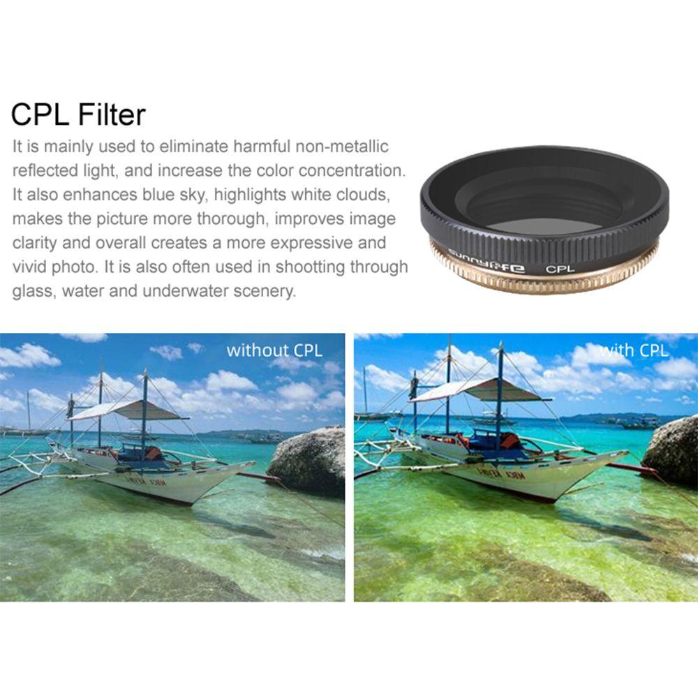 Top Untuk Osmo Action Accessories Camera Adjustable Filter Kaca