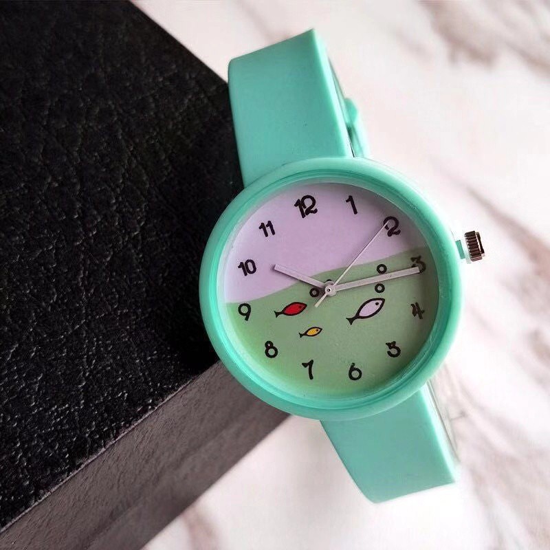 COD✅[Ready Stock] JAM TANGAN - JAM TANGAN WANITA ANALOG / JAM TANGAN FASHION WANITA SHSHD-Motif Tosca