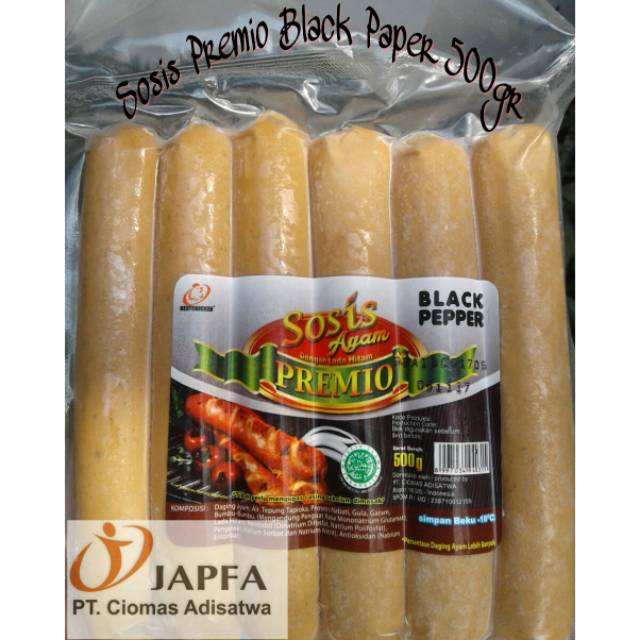 

Sosis Premio Black Paper 500gr