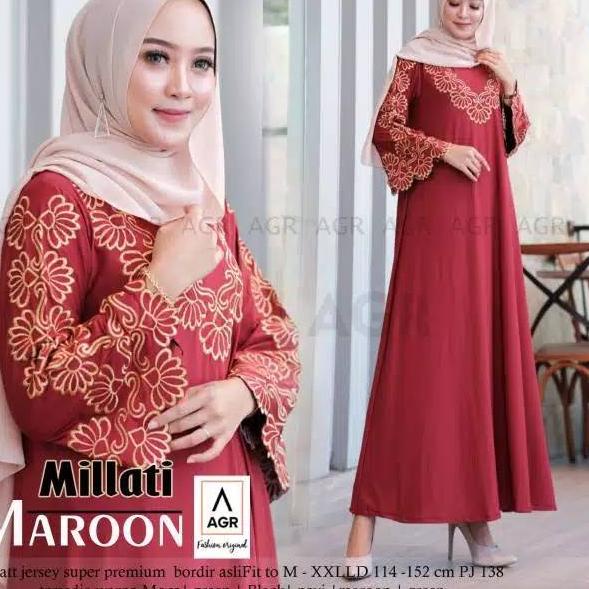 Dijual Murah Millaty Maxy Gamis Arabian Jumbo Dress Arabian Jumbo Gamis Arabian Turkey Dress Arabian