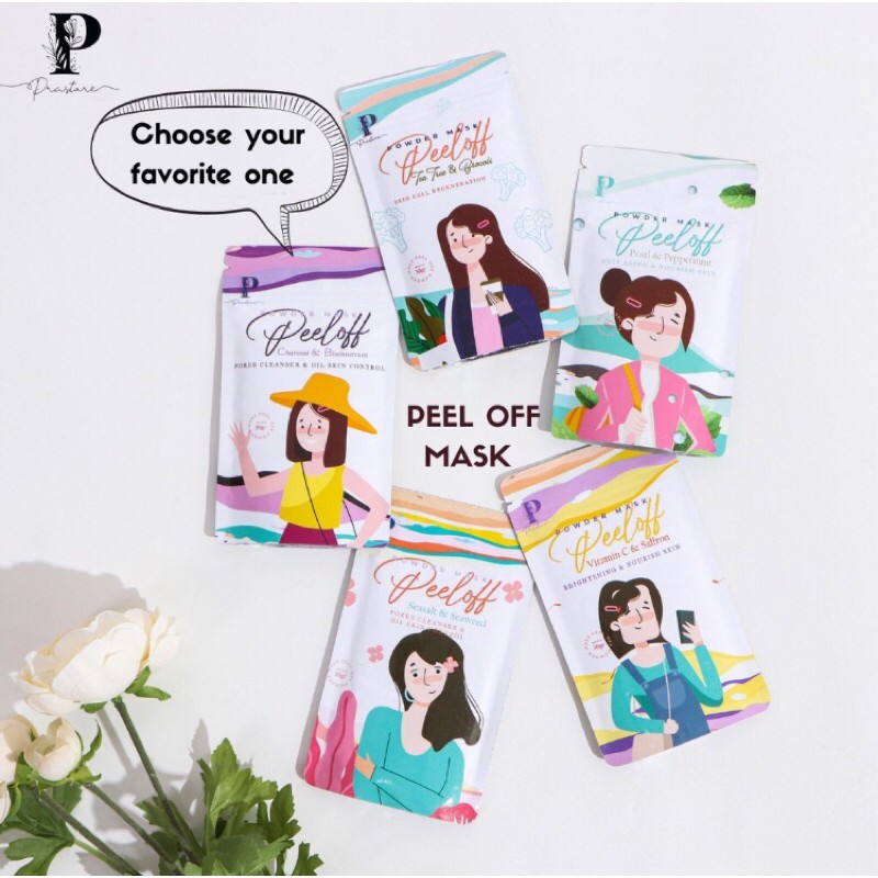(FREE GIFT) PEEL OFF MASK BY PRASTORE 30gr | masker peel off