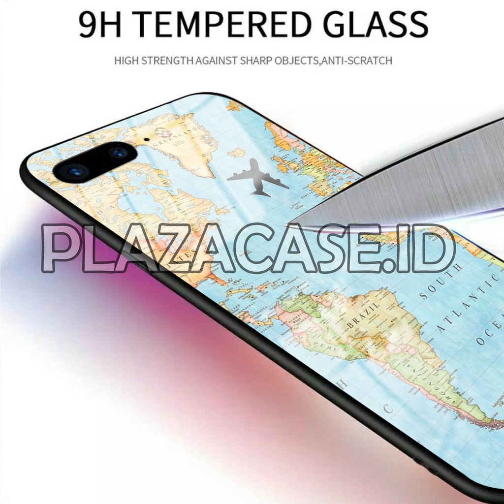 [K06] Case Glass Kaca OPPO A37 A3S A5S A7 A71 A83 A3S A1K F1S F3 F5 F11 RENO 2F A5 A9 2020