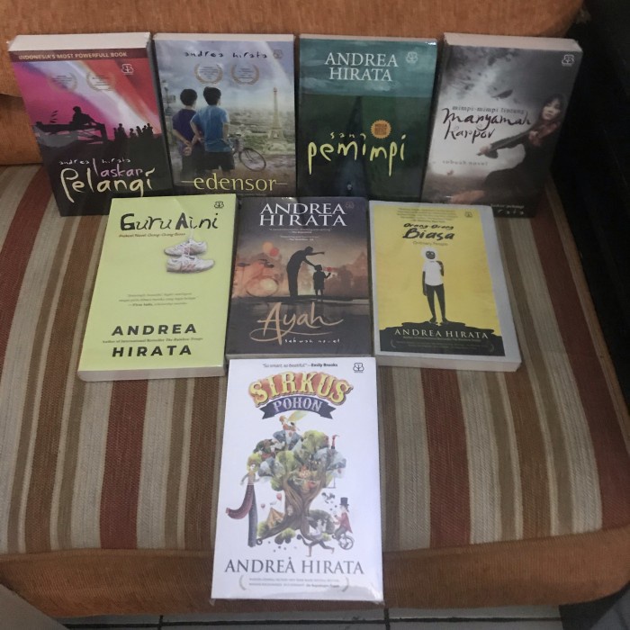 

HOT SALE!!! PAKET 8 BUKU ANDREA HIRATA LASKAR PELANGI AINI BIASA SIRKUS AYAH TERBARU