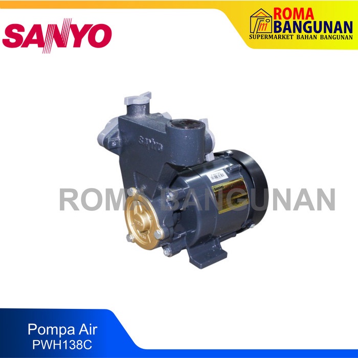 SanyoPompa Air / Pompa Pendorong Air Listrik Sumur Dangkal PWH 138C / PWH138C