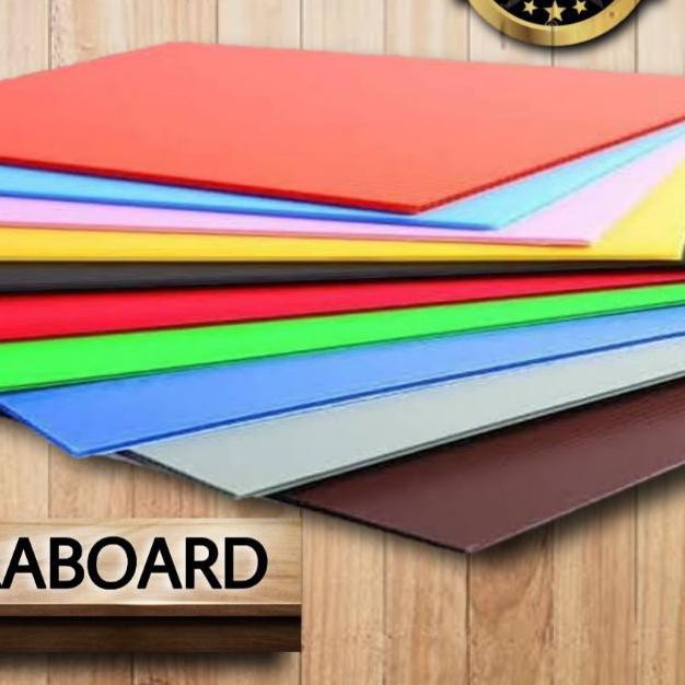 ✽ 4 Lembar Impraboard / Infraboard / PP Board 30 x 40 cm Hitam Putih Abu Coklat Hijau Biru ▼