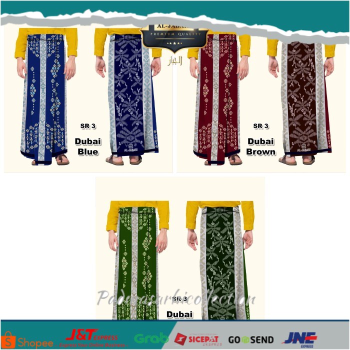 ✨ BISA COD ✨ Sarung Al-Jabari Sutra Samarinda Emirates Series - Random
