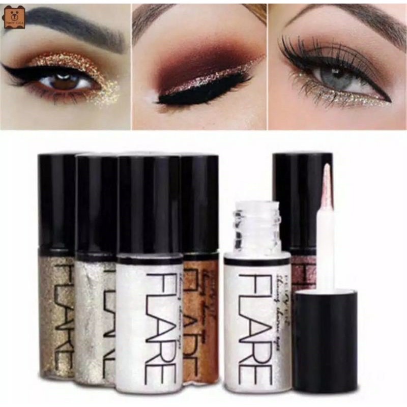 Flare Eyeliner Gliter & Eyeshadow Gliter