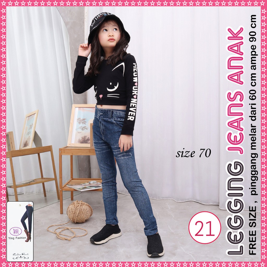 Legging Jeans anak # 21 / Legging anak / legging jeans import