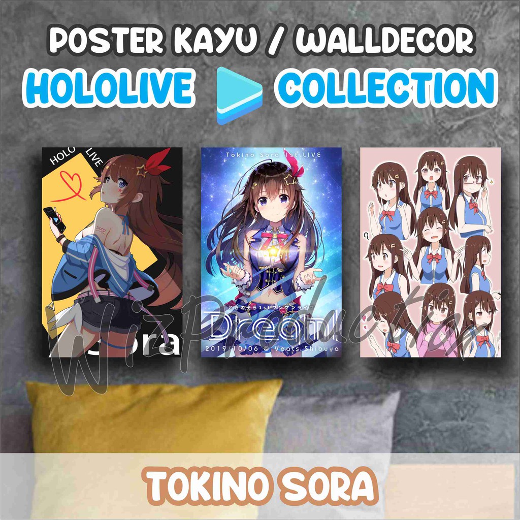 POSTER TOKINO SORA - POSTER VTUBER HOLOLIVE TOKINO SORA - POSTER SORA MURAH