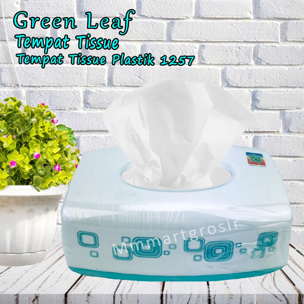 TEMPAT TISSUE GREEN LEAF 1257 / KOTAK TISU