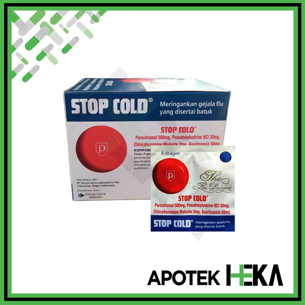 Stop Cold Dragee Box isi 15x4 Tablet - Obat Flu (SEMARANG)