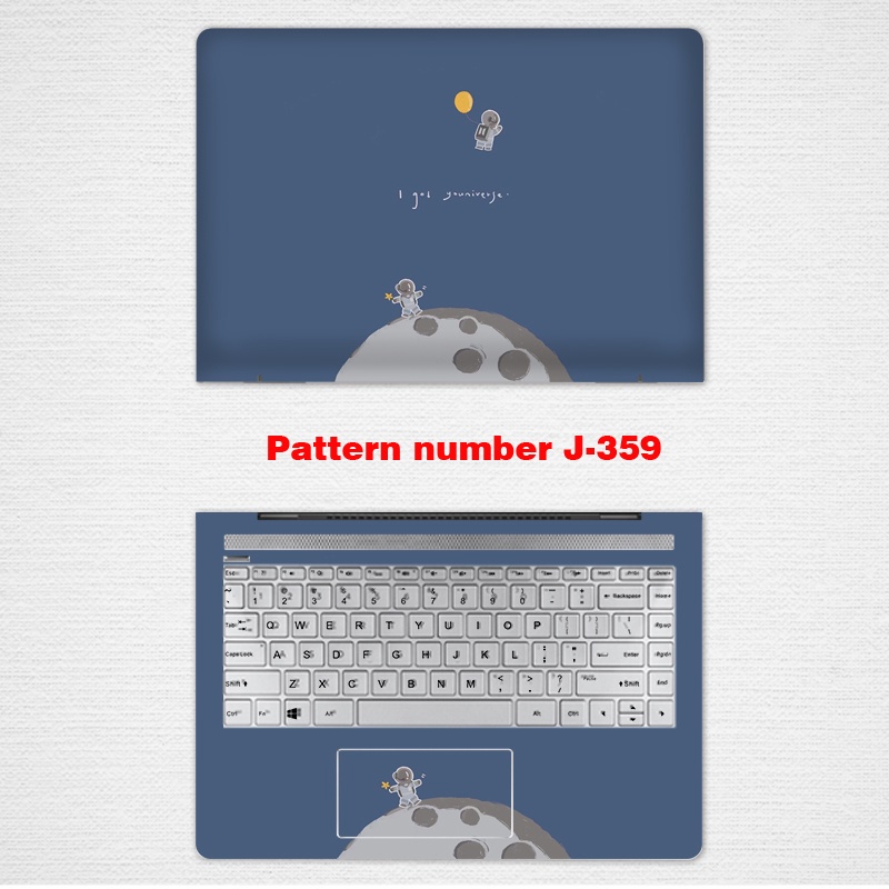 Stiker Skin Vinyl 2 Sisi Untuk Laptop 11 / 12 / 13 / 14 / 15 / 17 Inch Universal HP Pavilion Star 14 Series 66 X360 15.6inci Film Pelindung Full Set Tpn-q244