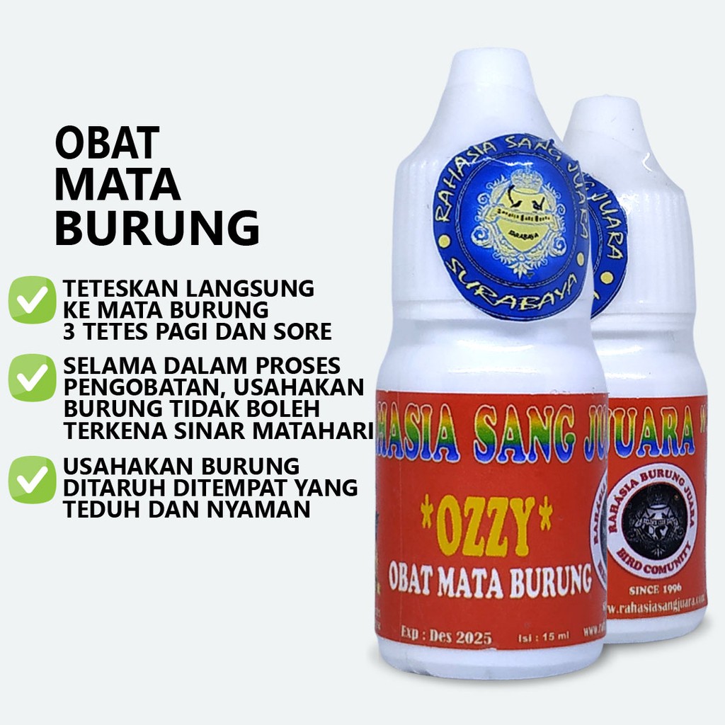 OBAT MATA BURUNG SNOT LOVEBIRD MURAI KACER KENARI MERPATI BERAIR BERBUSA BENGKAK