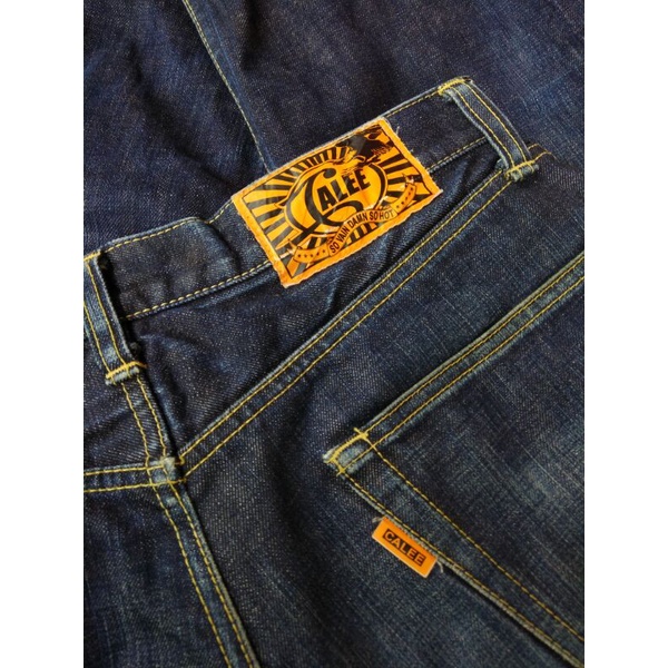 Sashiko Repaired Calee Indigo Denim Jeans