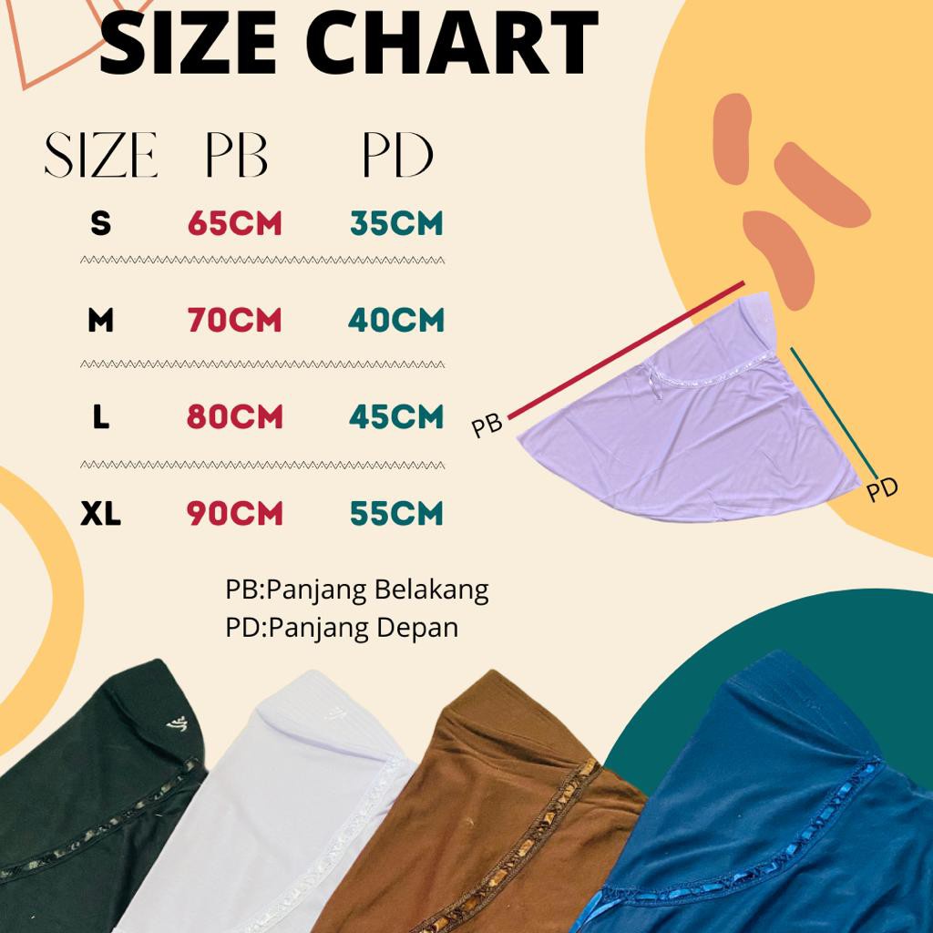 Kerudung Sekolah Anak Perempuan Tk SD SMP SMA Usia 5 - 17 Tahun Bahan Kaos Adem tidak Gerah Bakul Shopp