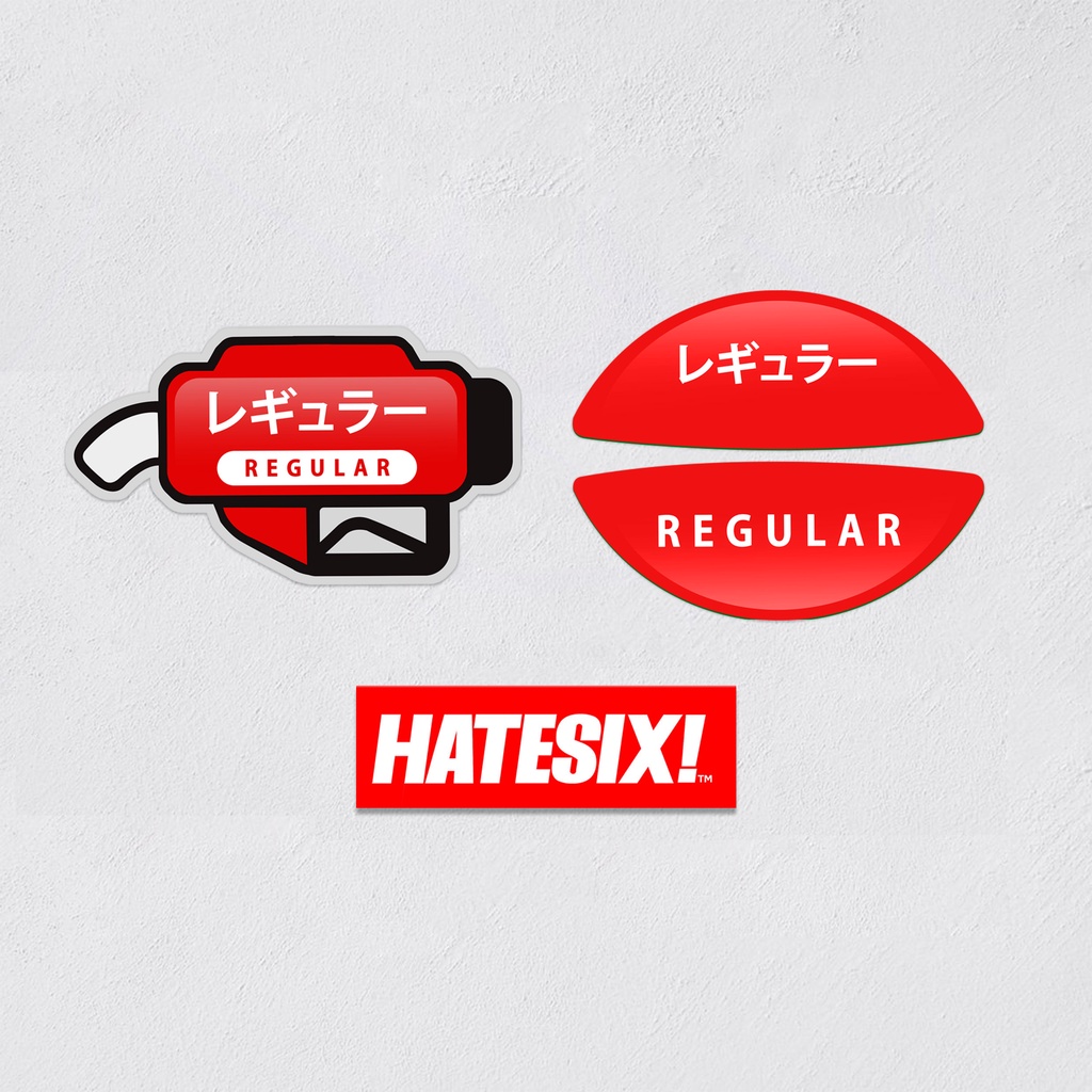 Stiker Decal Tangki bahan bakar feul tank Mobil Honda Jepang JDM Hatesix