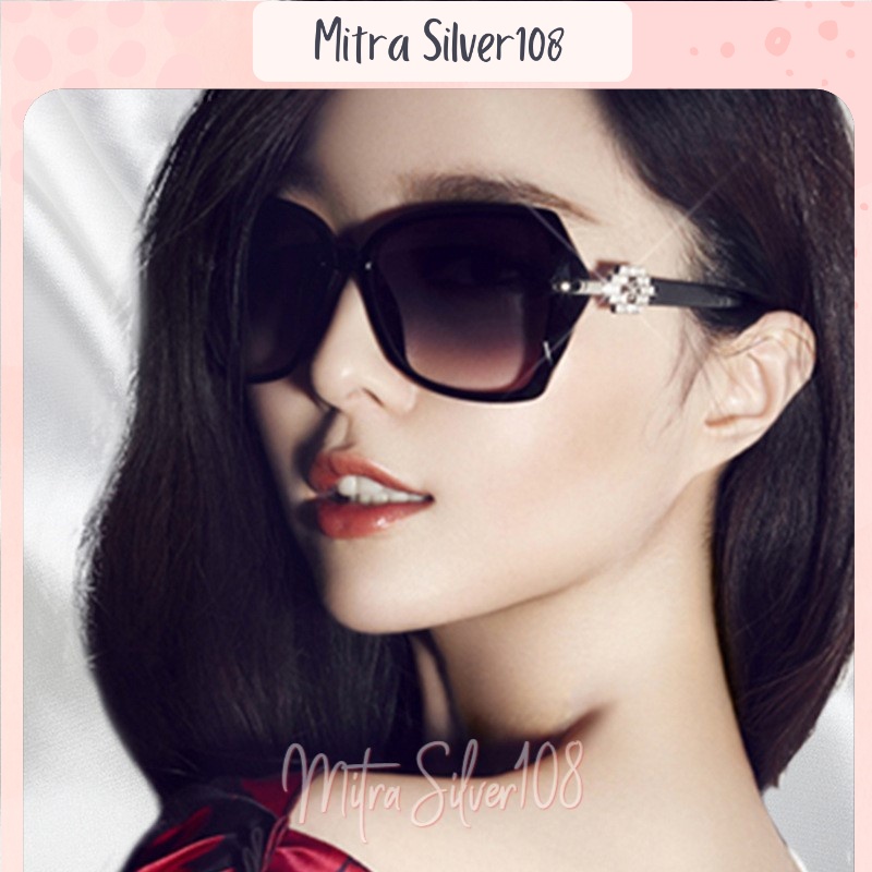 [MS108] KM 07 - Kaca mata Hitam Wanita Korea Gaya Oversized KACA MATA Frameless Cewek Sunglasses for Women