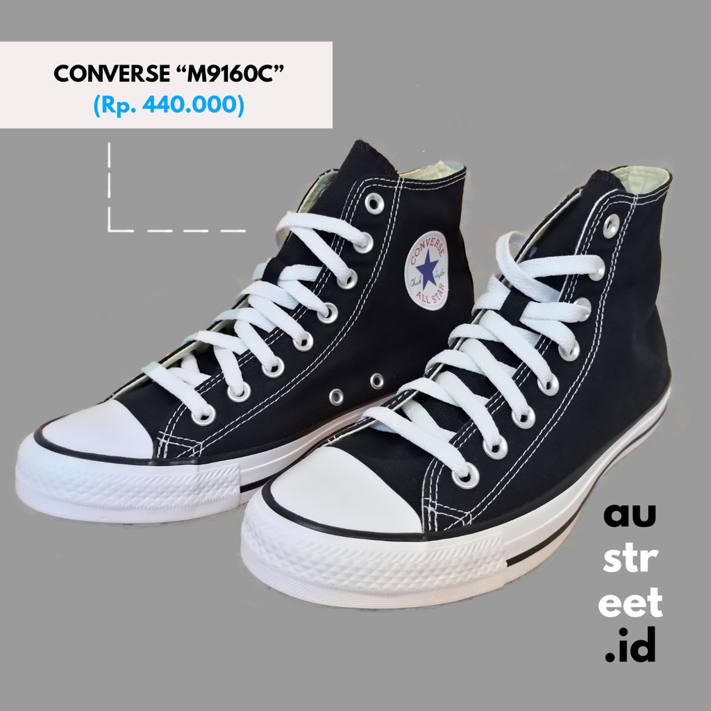 Sepatu Sneakers Pria Converse M9160C Warna Hitam