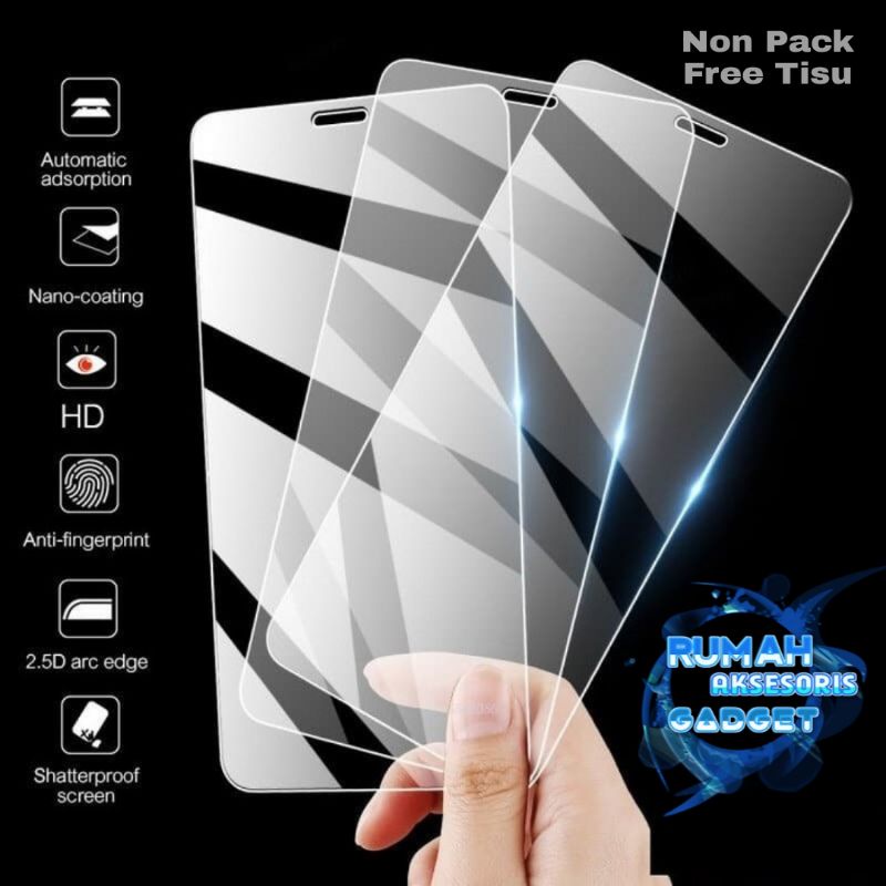 Tempered glass TG bening clear biasa Vivo Y53 Y30 Y50 V20 V20SE  V11 pro V17 pro Y71 V7+ Y20 Y12S Y20S Y12 Y17 Z1 pro V19 V11 Y51 2020 V21 4G 5G Y15S T1 5G Y75 V23E Y21S Y33S Y21A Y21T Y19 S1 pro Y02 V15 pro Y55 lama